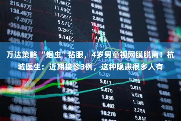 万达策略 “蛔虫”钻眼，4岁男童视网膜脱离！杭城医生：近期接诊3例，这种隐患很多人有